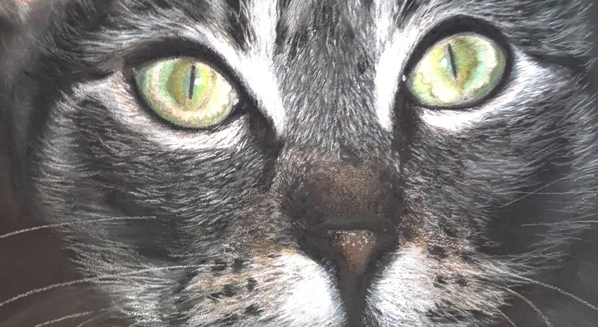 Detail 2 of Emerald Gaze by Deimante Bruzguliene