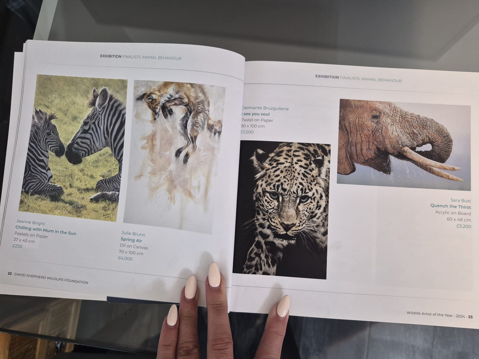 Wildlife Artist of the Year 2024 recognition for Deimante Bruzguliene